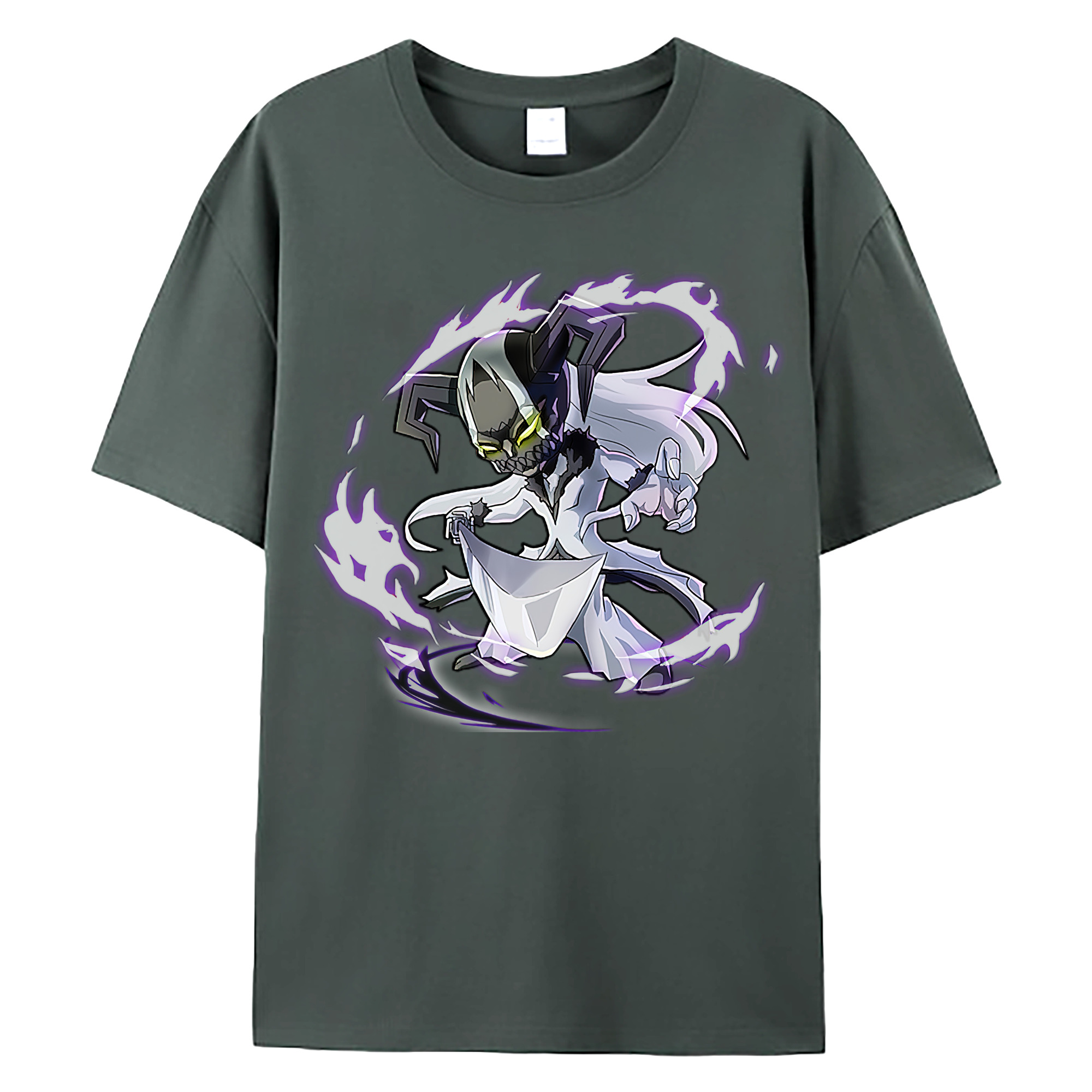 （画像用） ブリーチ 黒崎一護（くろさき いちご）BLEACH Kurosaki Ichigo 綿100％ メンズ半袖Tシャツ｜肌触りやわらか＆通気性